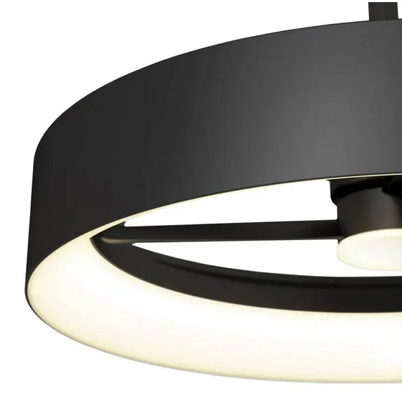 Artika Austin 23" LED Chandelier Ceiling Fan Fandelier, Black