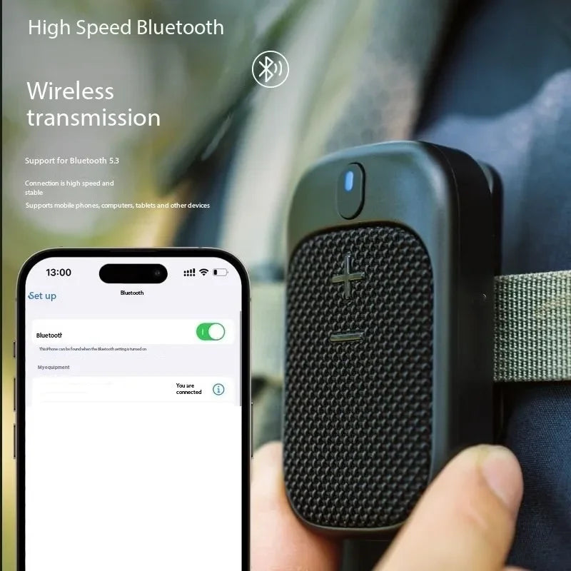 Portable Mini Bluetooth Speakers Built-in Microphone Clip Magnetic Bike Golf Waterproof Wearable Speaker for Outdoor Sports