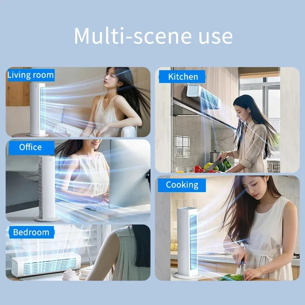 Bladeless Air Cooler 3 Mode Air Conditioner Fan 3000 mah Cooling Fan Strong Wind Electric Fan Bedroom Living Cooling Products