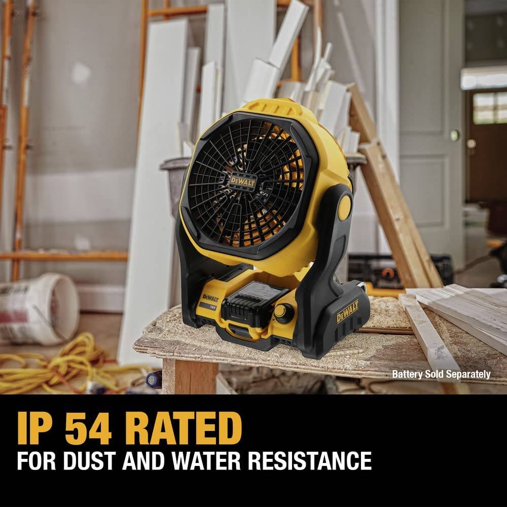 DEWALT DCE512B 20V MAX* Cordless Lithium Ion Jobsite Fan (Tool Only)